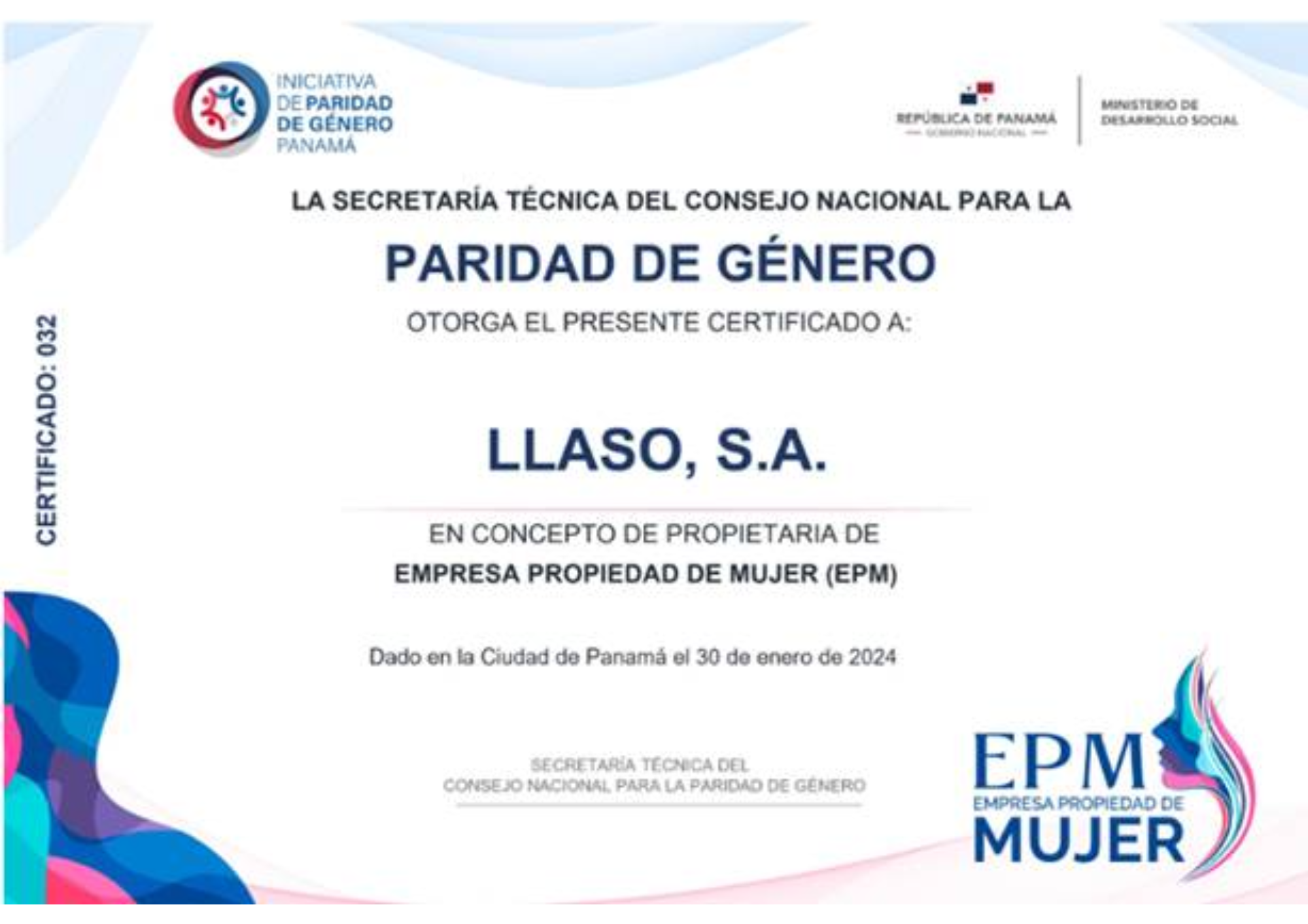 Certificación EPM y WEPs